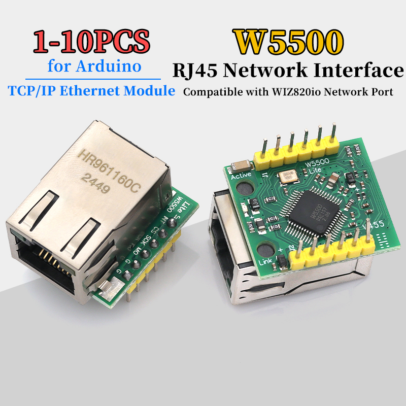 Ethernet W5500 - Модуль Ethernet W5500 (1/5/10 шт.) с