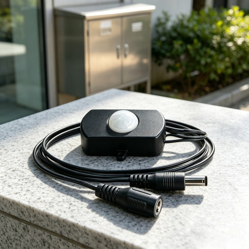 Pir Motion Sensor - Черный таймер-выключатель с датчиком движения PIR,