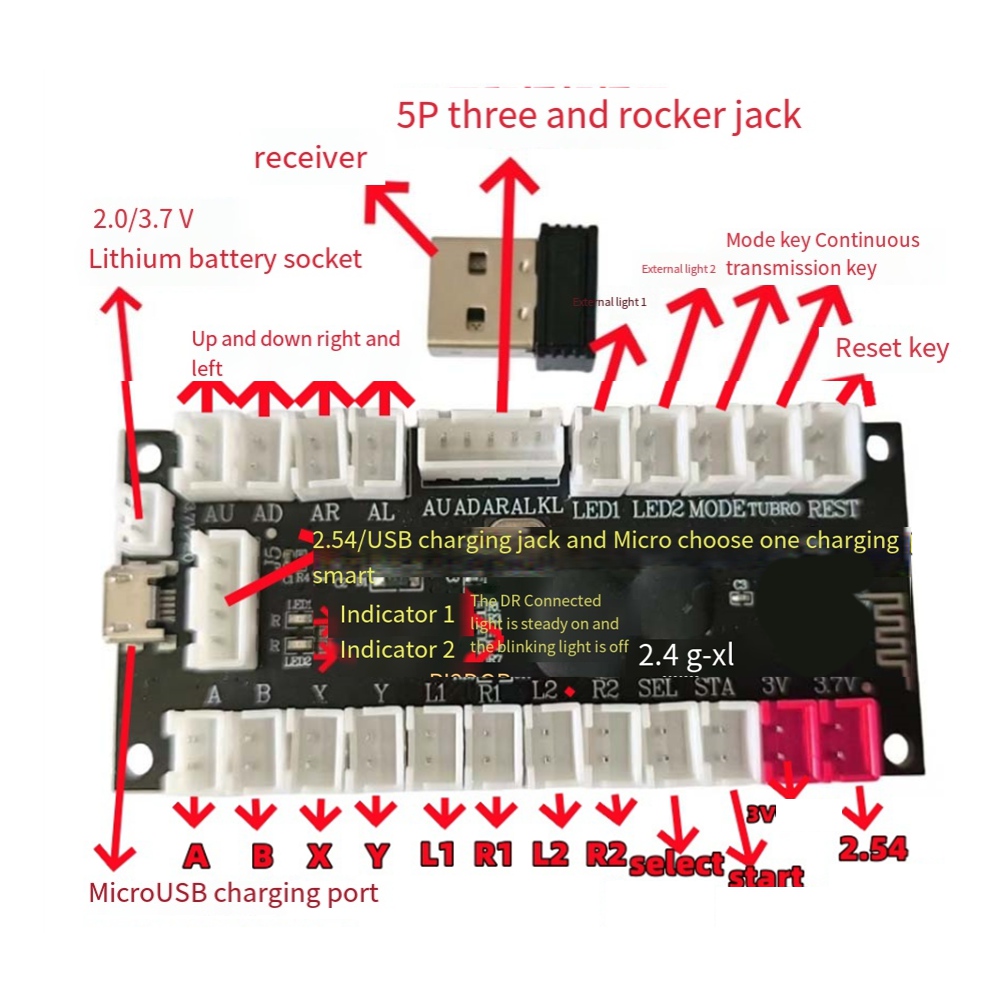 Joystick Module - Беспроводной игровой контроллер L77A 2.4G с