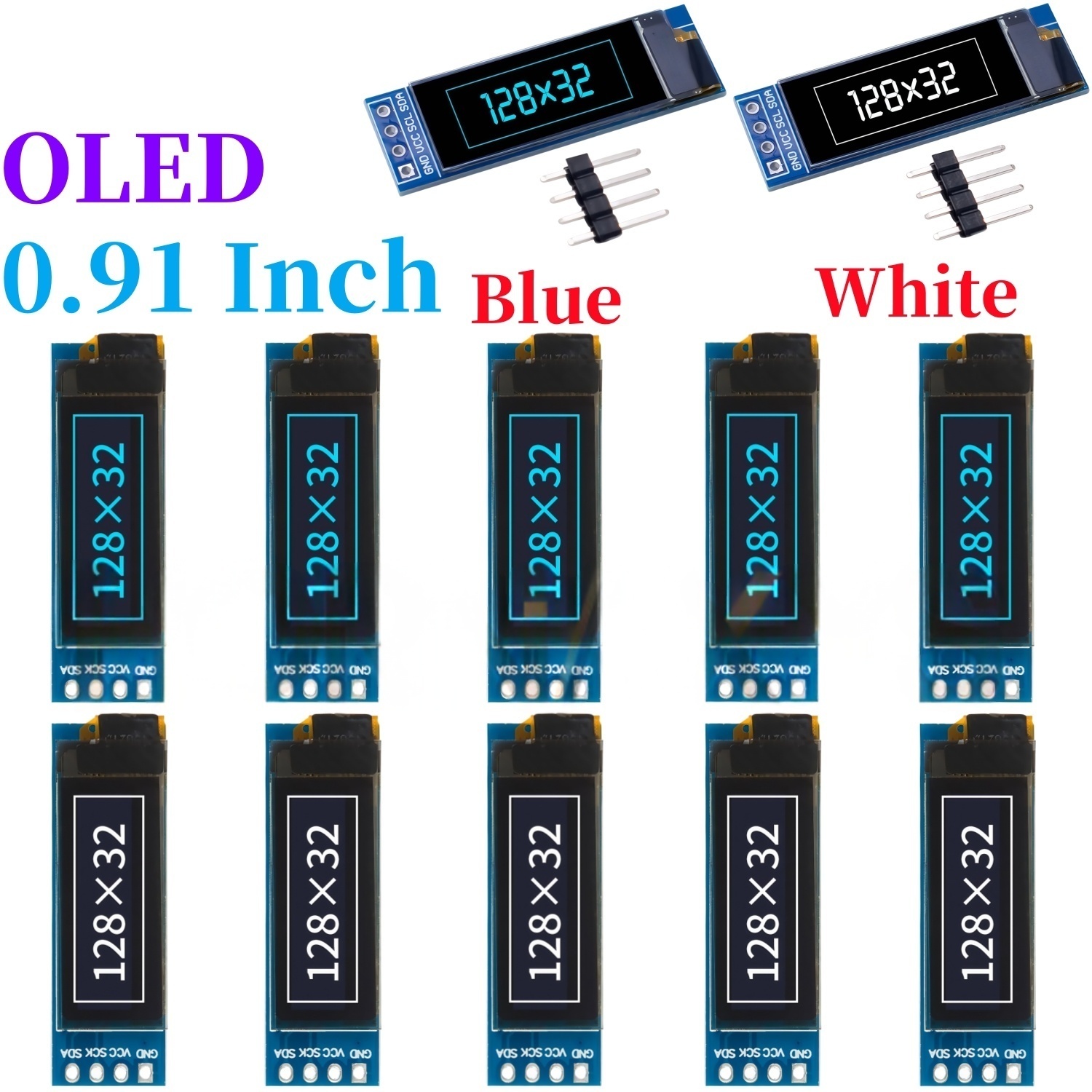 Ssd1306 - XZG 1-20 шт. 0,91-дюймовый OLED LCD