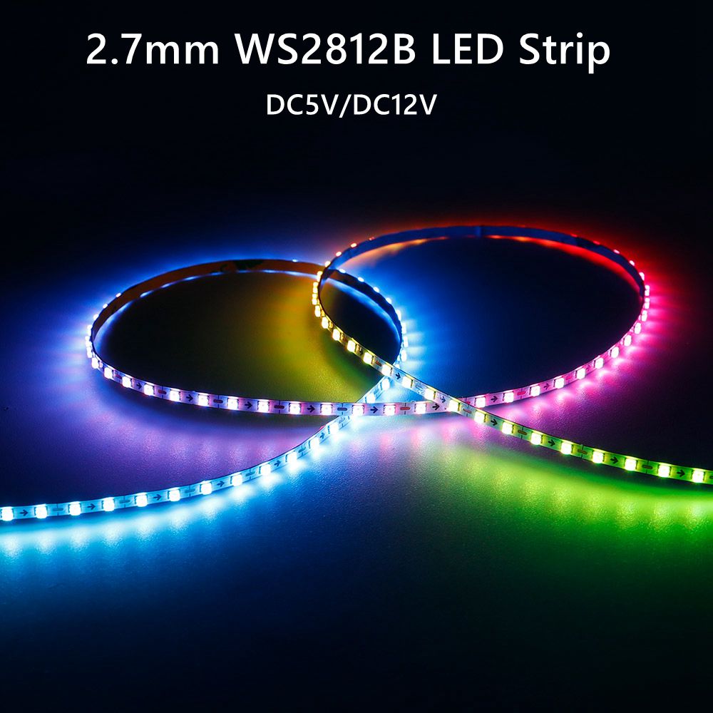 Ws2812B Strip 5V - Светодиодная лента WS2812B 2,7 мм, ультратонкая,