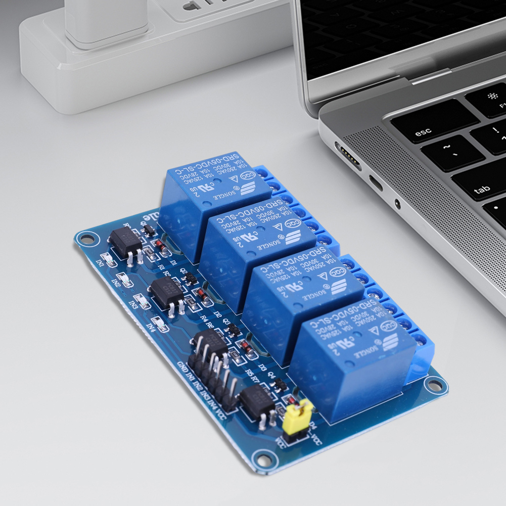 5В 12В 4-канальная релейная пл – обзор и цена Relay Module 4 Channel