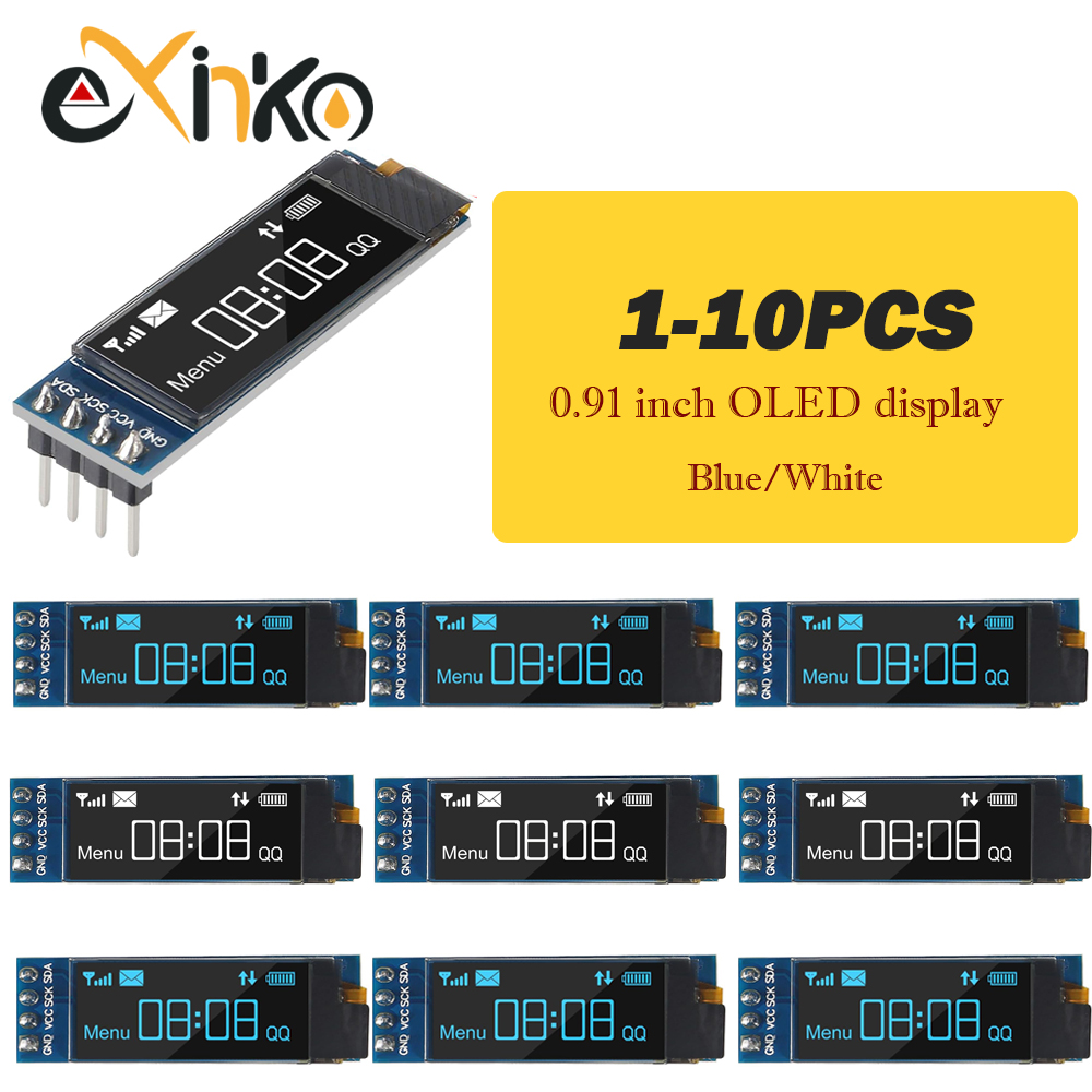 1-10 шт. 0,91-дюймовый OLED-ди – обзор и цена Ssd1306