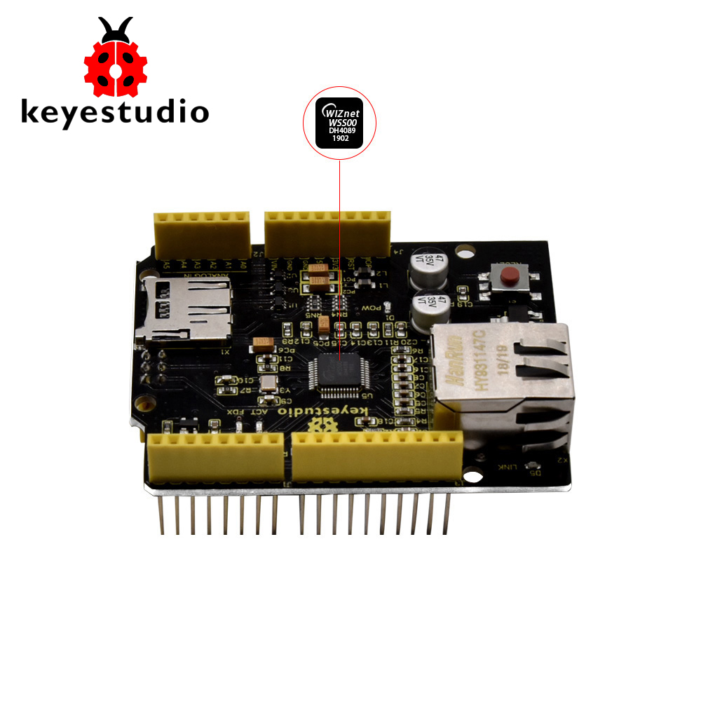 Плата расширения управления Et – обзор и цена Ethernet W5500