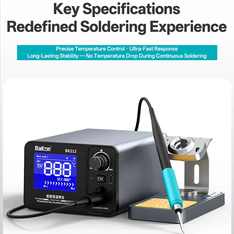 Паяльная станция Bakon BK212 S – обзор и цена Soldering Iron Temperature Probe