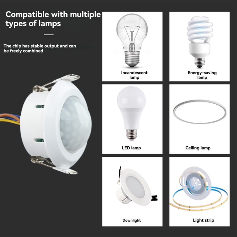ABZL AC85-265V – датчик движен – обзор и цена Pir Motion Sensor
