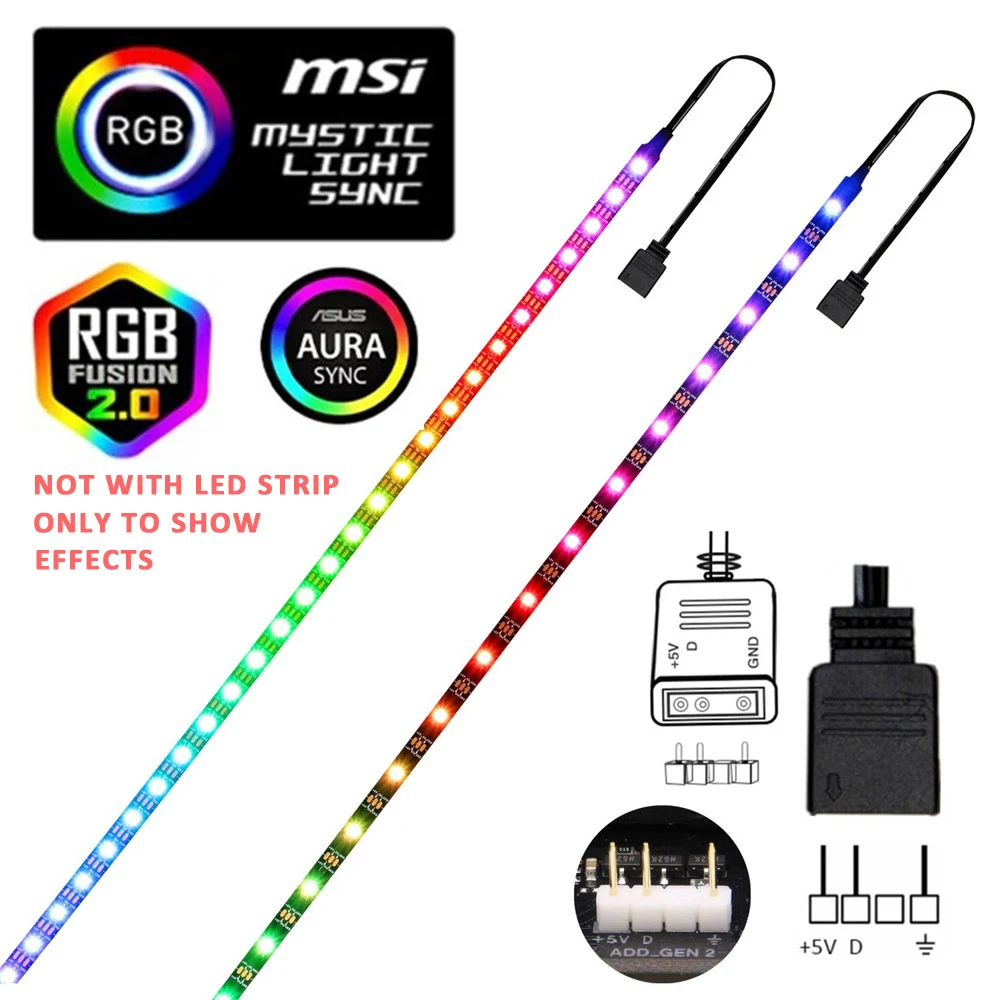 Контроллер SATA Molex RGB 5 В  – обзор и цена Ws2812B Strip 5V