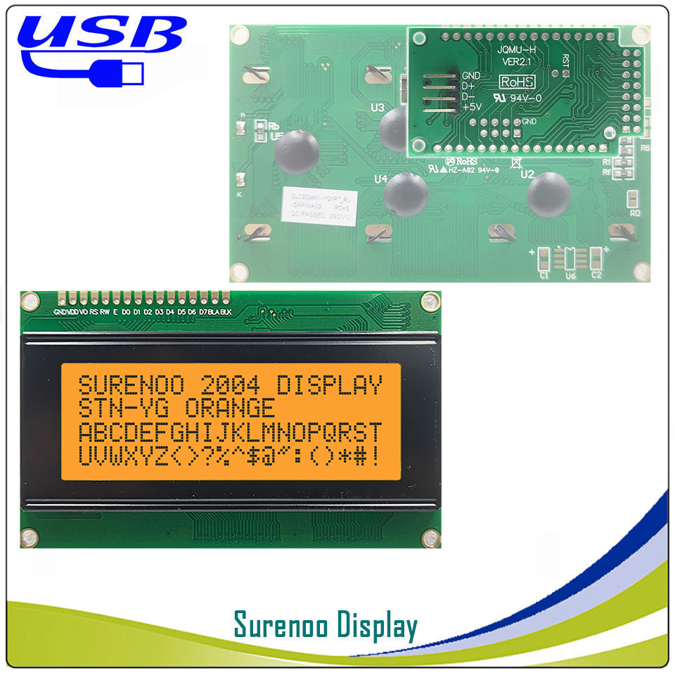 Surenoo LCD2USB USB 204 20X4 2 – обзор и цена Lcd 1602