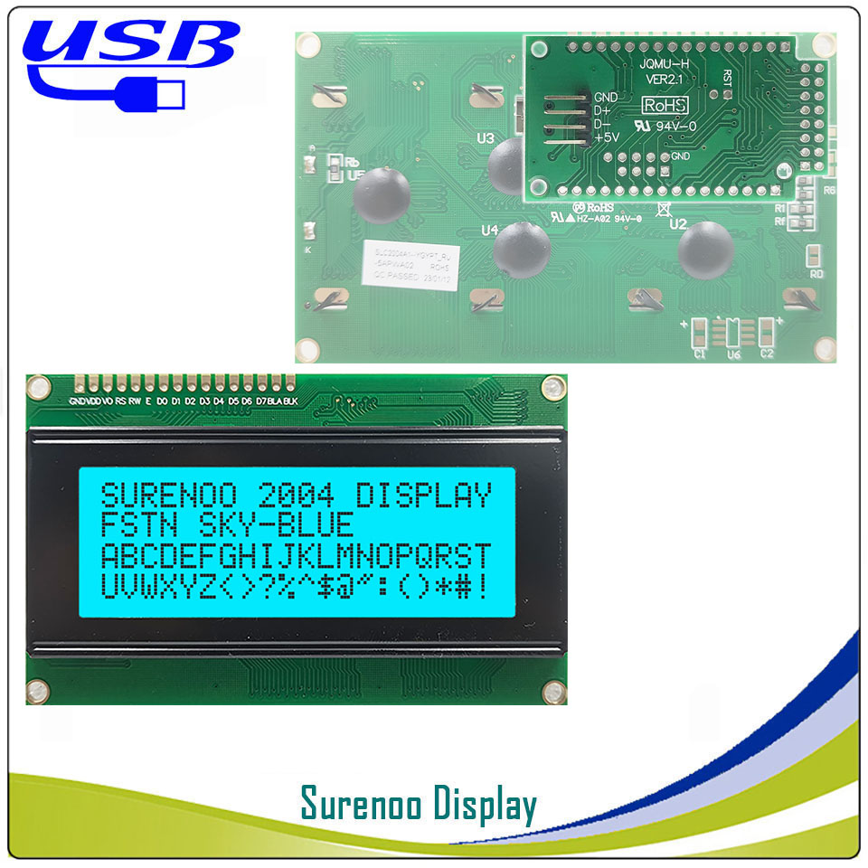 Surenoo LCD2USB USB 204 20X4 2 – обзор и цена Lcd 1602