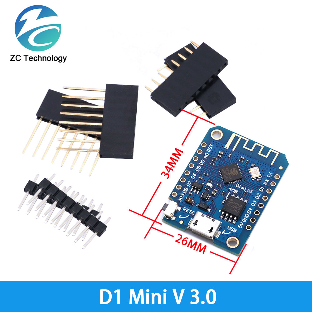 D1 Mini ESP8266 ESP-12F CH340G – обзор и цена Dht22