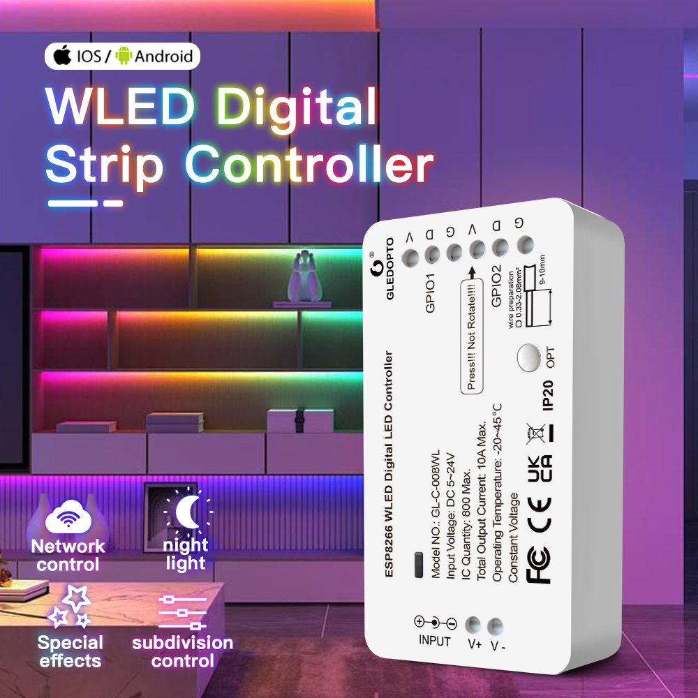 5 В-24 В WLED RGB RGBW цифрово – обзор и цена Ws2812B Strip 5V
