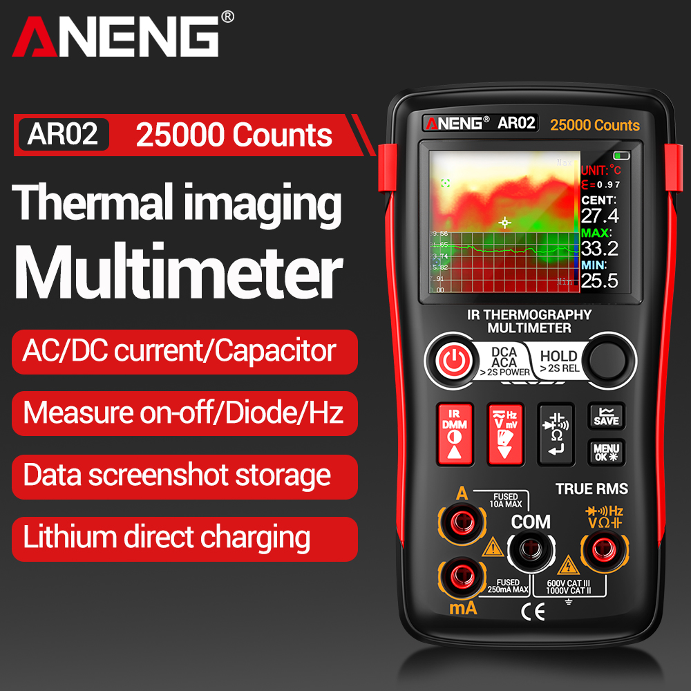 Тепловизионный мультиметр ANEN – обзор и цена Tft Display 2.4